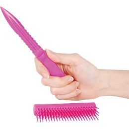 Pink Color Comb Metal Knife