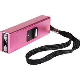 Slider 10 million volt stun gun flashlight 4.9 milliamps Pink