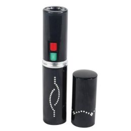 Stun Master 3,000,000 Volt Rechargeable Lipstick Stun Gun with Flashlight, black
